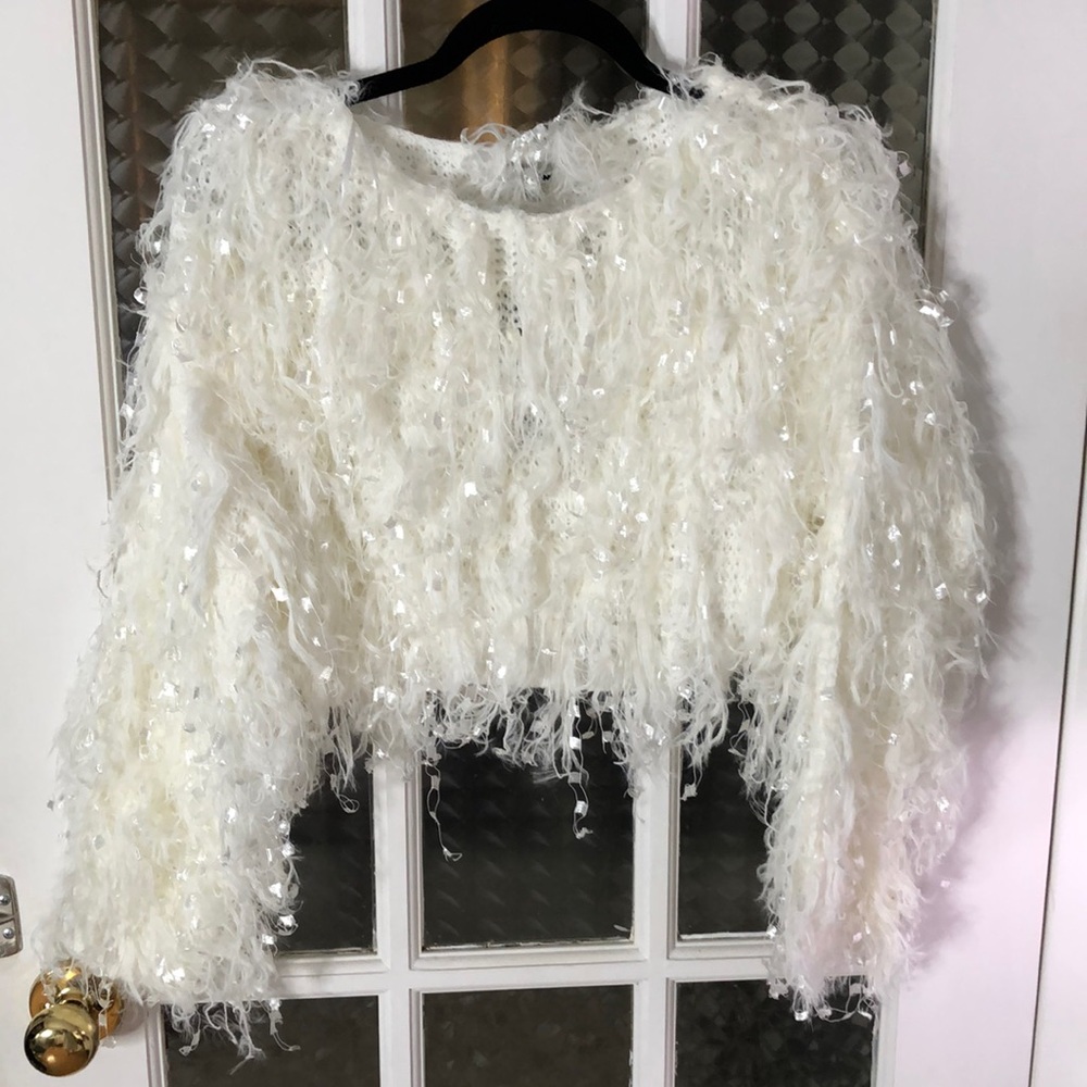 Fashion Nova fuzzy sweater small